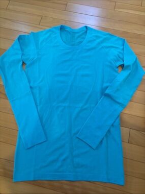 lululemon athletica Swiftly long sleeve tee — turquoise blue